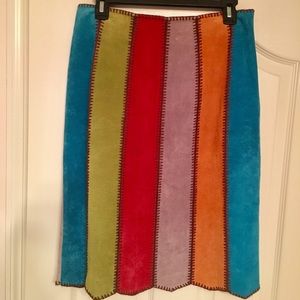Size 8 100% Suede Skirt by Think Tank PRICE FIRM
